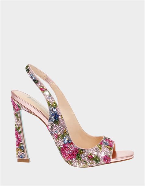 betsey johnson flower sandals|betsey johnson mina heeled sandal.